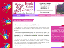 Tablet Screenshot of ecole-privee-la-fresnais.com